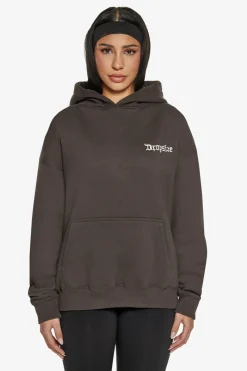 Frauen<Dropsize Broken Dreams Circle Hoodie Washed Black