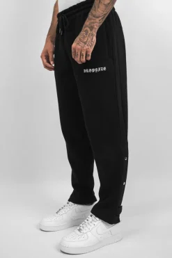 Jogging<Dropsize Button Pant Black