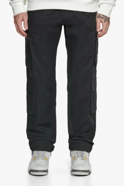 Cargos<Dropsize Double Cargo Pocket Workwear Pants Black