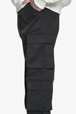 Cargos<Dropsize Double Cargo Pocket Workwear Pants Black