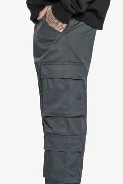 Cargos<Dropsize Double Cargo Pocket Workwear Pants Grey