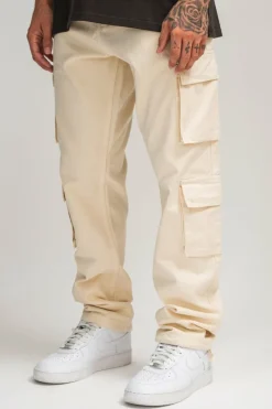 Cargos<Dropsize Double Pocket Cargo Pant Beige