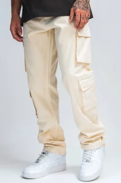 Cargos<Dropsize Double Pocket Cargo Pant Beige