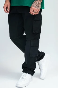 Cargos<Dropsize Double Pocket Cargo Pant Black