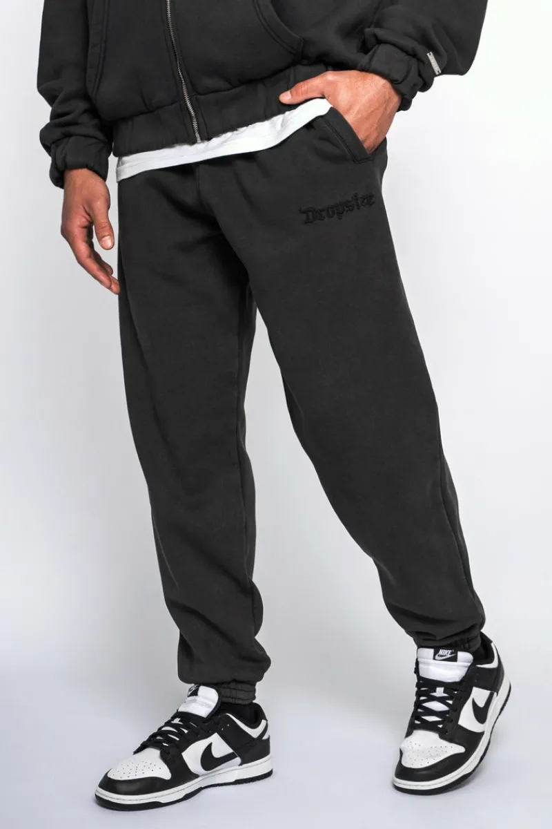 Jogging<Dropsize Embo V2 Jogger Acid Washed Black