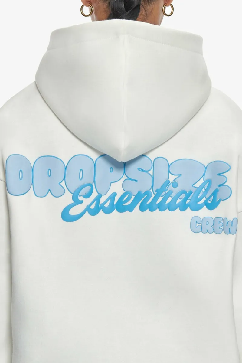 Frauen<Dropsize Essential Crew Zip Hoodie Cream White