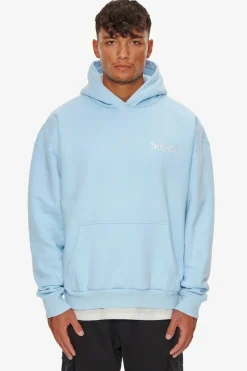 Hoodie<Dropsize Heavy Backlogo Hoodie Baby Blue / White