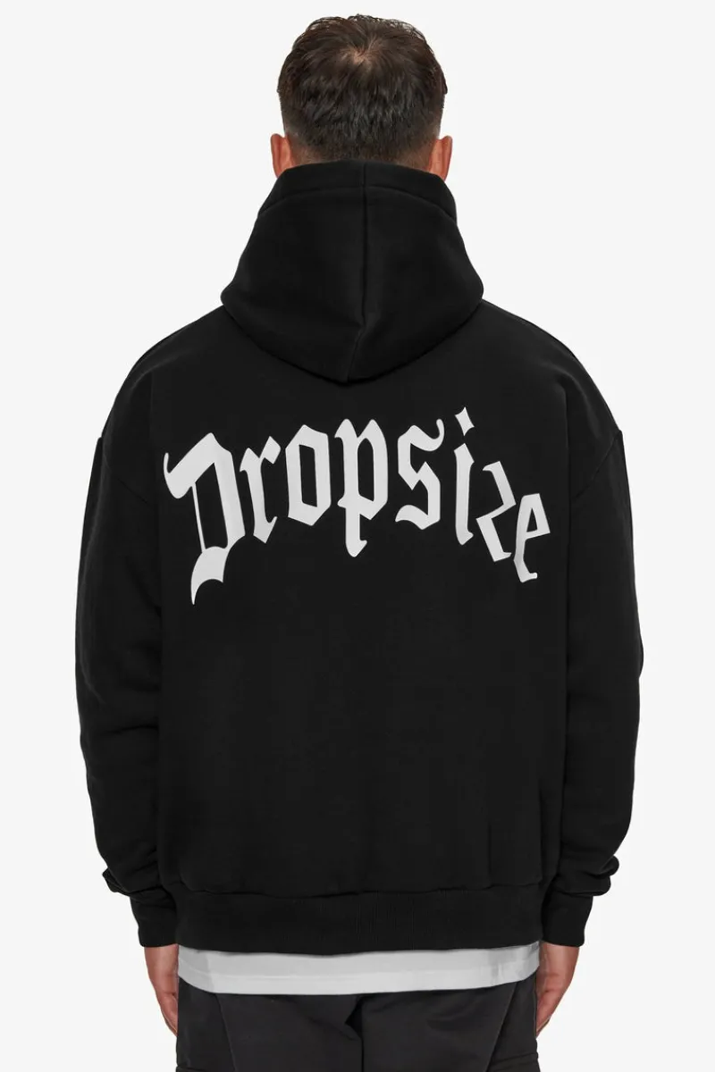 Hoodie<Dropsize Heavy Backlogo Hoodie Black / White