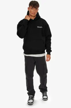 Hoodie<Dropsize Heavy Backlogo Hoodie Black / White