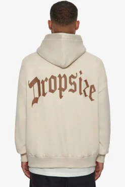 Hoodie<Dropsize Heavy Backlogo Hoodie Coconut Milk / Brown