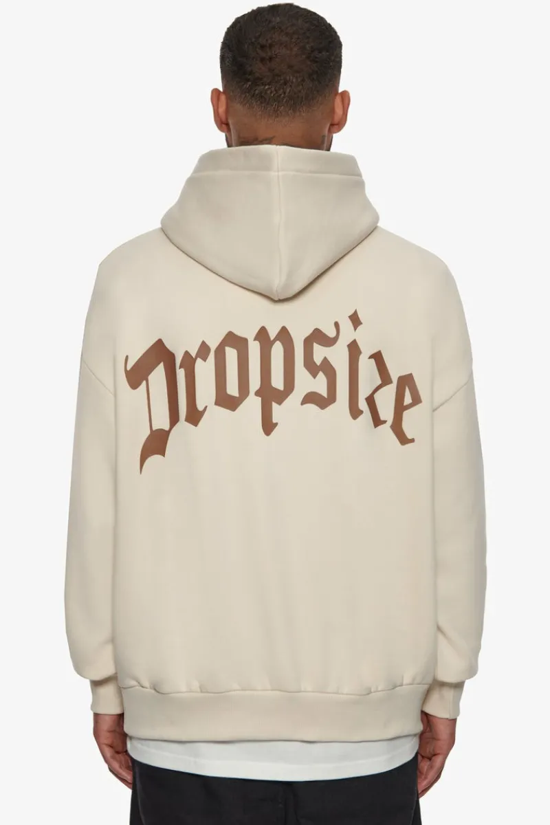 Hoodie<Dropsize Heavy Backlogo Hoodie Coconut Milk / Brown