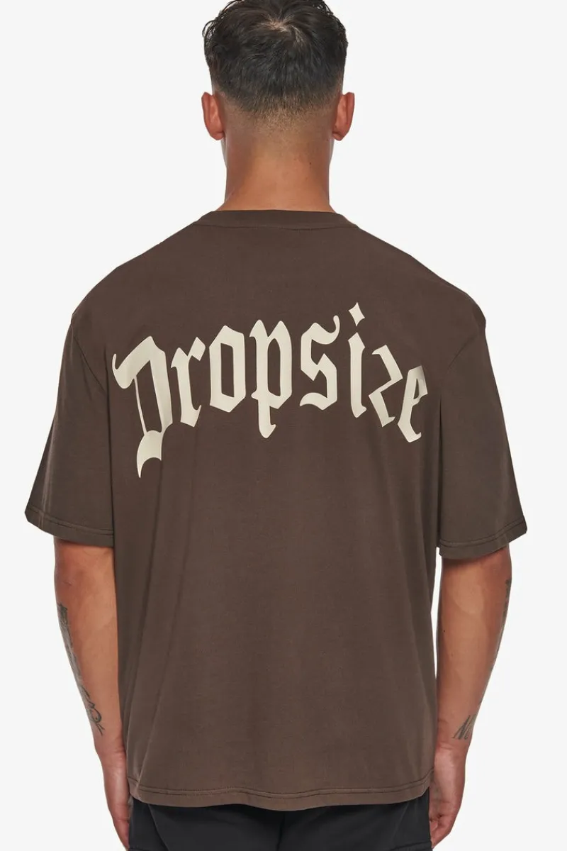 T-Shirt<Dropsize Heavy Backlogo T-Shirt Chocolate Brown