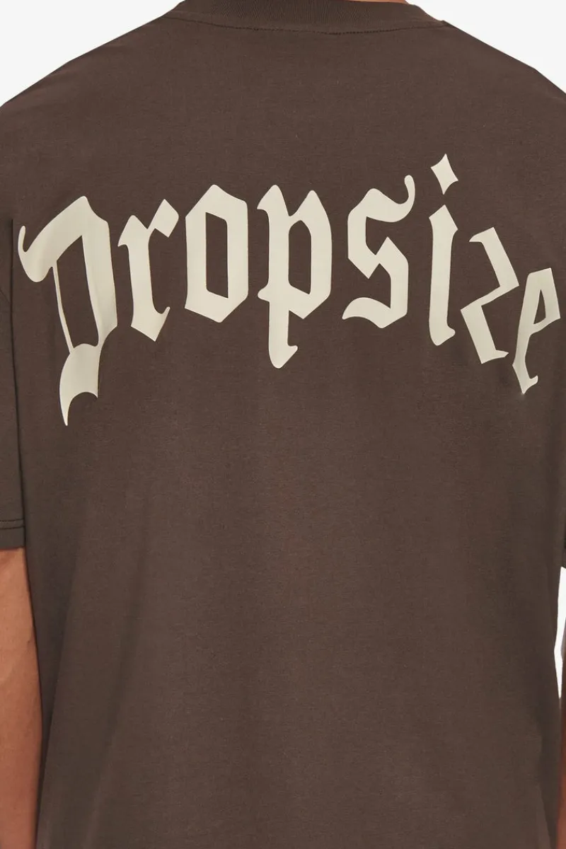 T-Shirt<Dropsize Heavy Backlogo T-Shirt Chocolate Brown