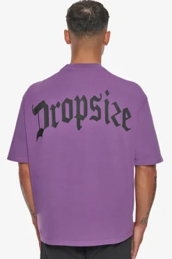 T-Shirt<Dropsize Heavy Backlogo T-Shirt Washed Purple