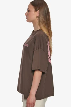 Frauen<Dropsize Heavy Broken Heart T-Shirt Chocolate Brown
