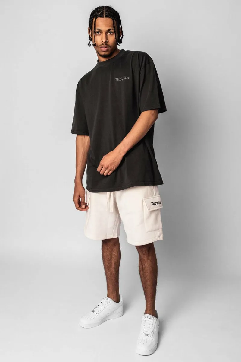 Shorts<Dropsize Heavy Cargo Sweat Short Cream White