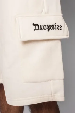 Shorts<Dropsize Heavy Cargo Sweat Short Cream White