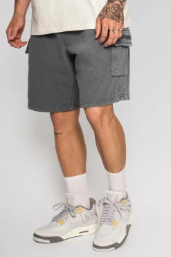 Shorts<Dropsize Heavy Cargo Sweat Short Washed Grey