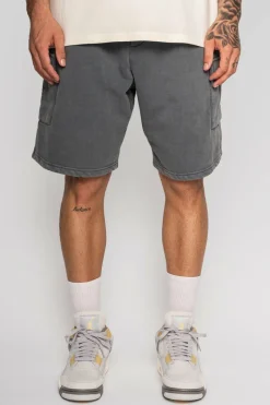 Shorts<Dropsize Heavy Cargo Sweat Short Washed Grey