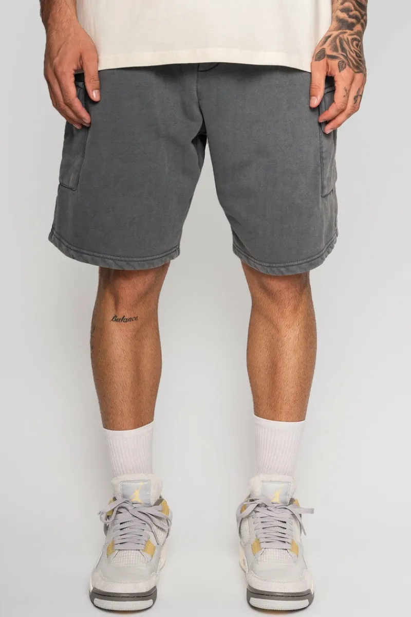 Shorts<Dropsize Heavy Cargo Sweat Short Washed Grey