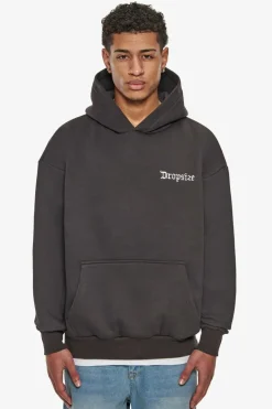 Hoodie<Dropsize Heavy Cloud Dove Hoodie Washed Black