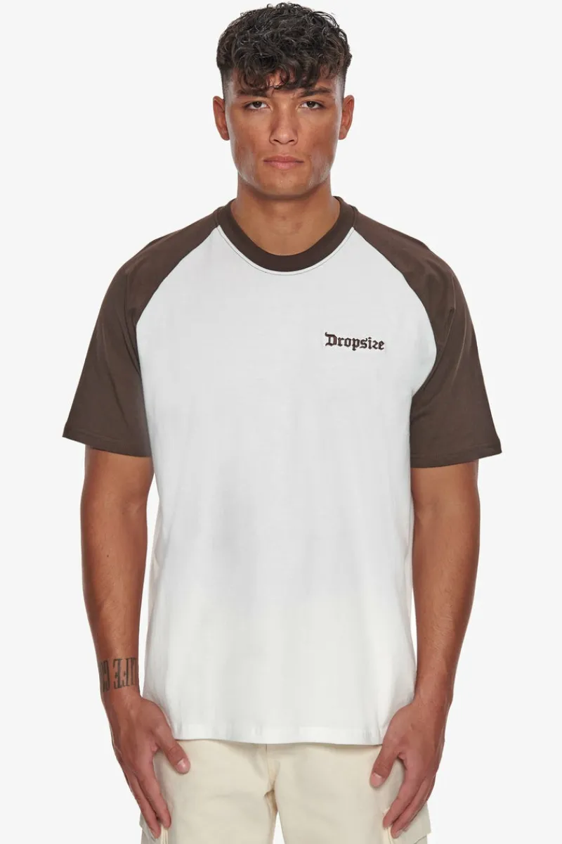 T-Shirt<Dropsize Heavy Coloured Arms T-Shirt Chocolate/ Cream