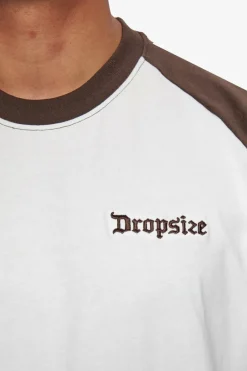 T-Shirt<Dropsize Heavy Coloured Arms T-Shirt Chocolate/ Cream
