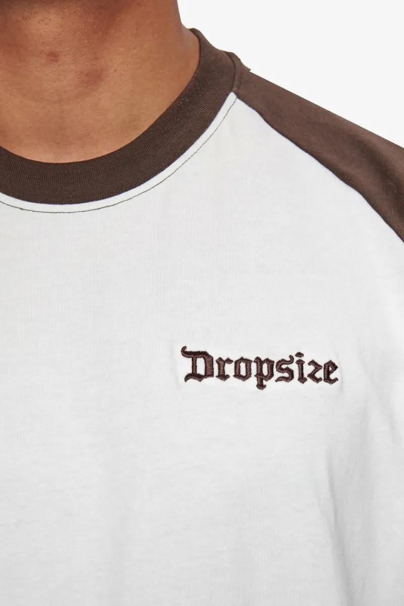 T-Shirt<Dropsize Heavy Coloured Arms T-Shirt Chocolate/ Cream