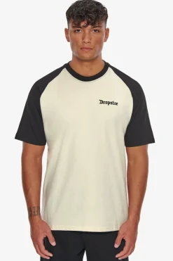 T-Shirt<Dropsize Heavy Coloured Arms T-Shirt Coconut Milk/ Black