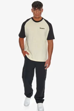 T-Shirt<Dropsize Heavy Coloured Arms T-Shirt Coconut Milk/ Black