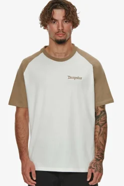 T-Shirt<Dropsize Heavy Coloured Arms T-Shirt Silvermink/ Cream