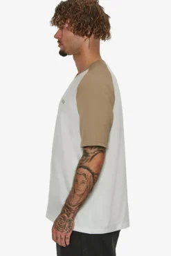 T-Shirt<Dropsize Heavy Coloured Arms T-Shirt Silvermink/ Cream