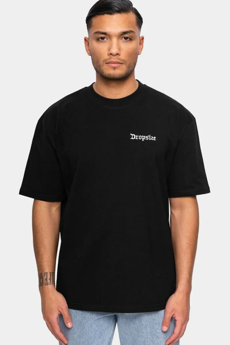 T-Shirt<Dropsize Heavy Crew T-Shirt Black