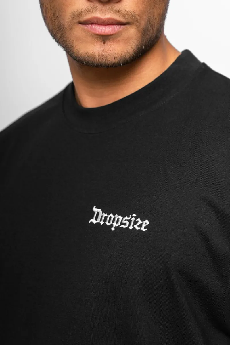 T-Shirt<Dropsize Heavy Crew T-Shirt Black
