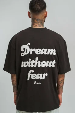 T-Shirt<Dropsize Heavy Dream Without Fear T-Shirt Washed Black