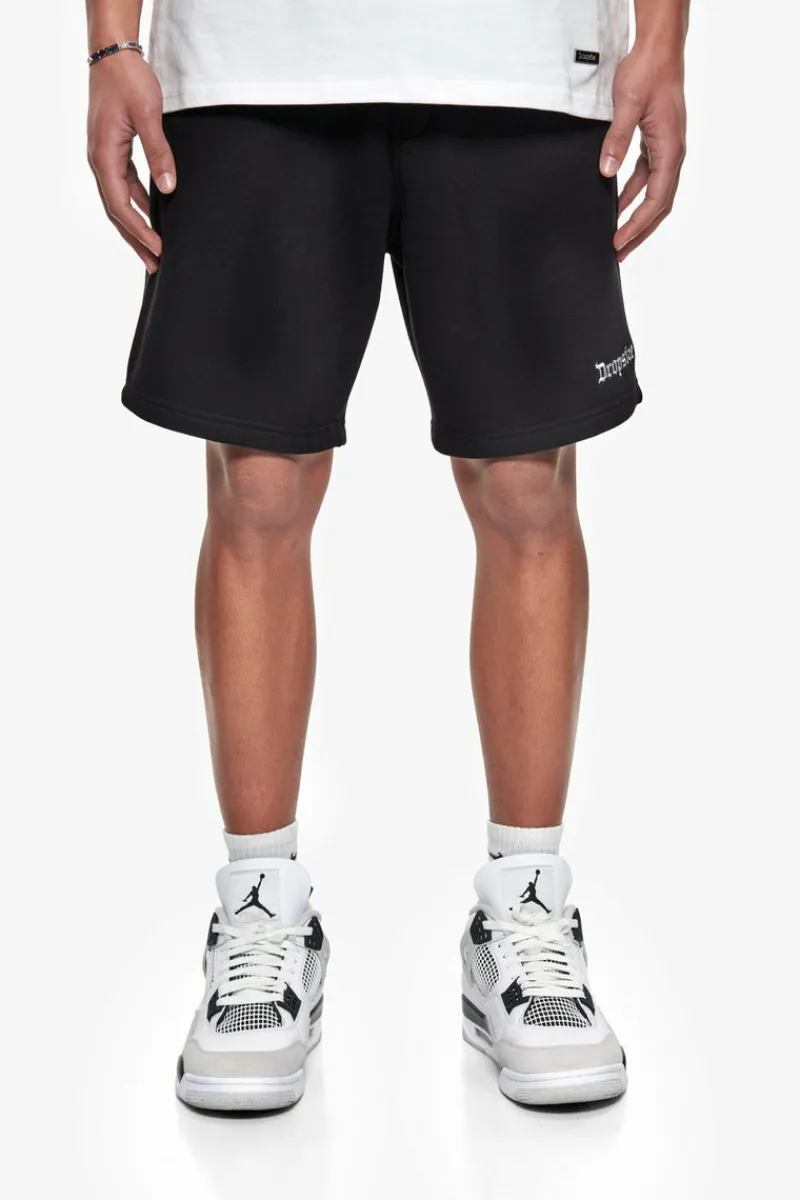 Shorts<Dropsize Heavy Embo Sweatshorts Black