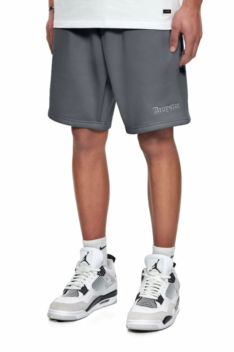 Shorts<Dropsize Heavy Embo Sweatshorts Light Grey