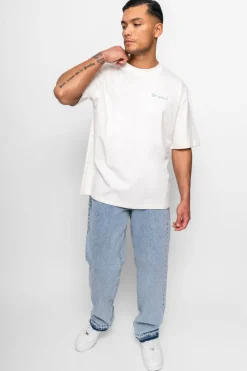 T-Shirt<Dropsize Heavy Embo T-Shirt Coconut Cream