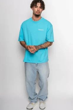 T-Shirt<Dropsize Heavy Embo T-Shirt Light Blue