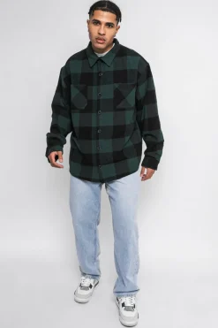 Jacken<Dropsize Heavy Flannel Jacket Black Green