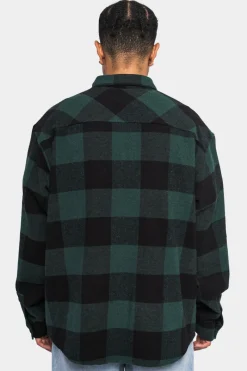 Jacken<Dropsize Heavy Flannel Jacket Black Green