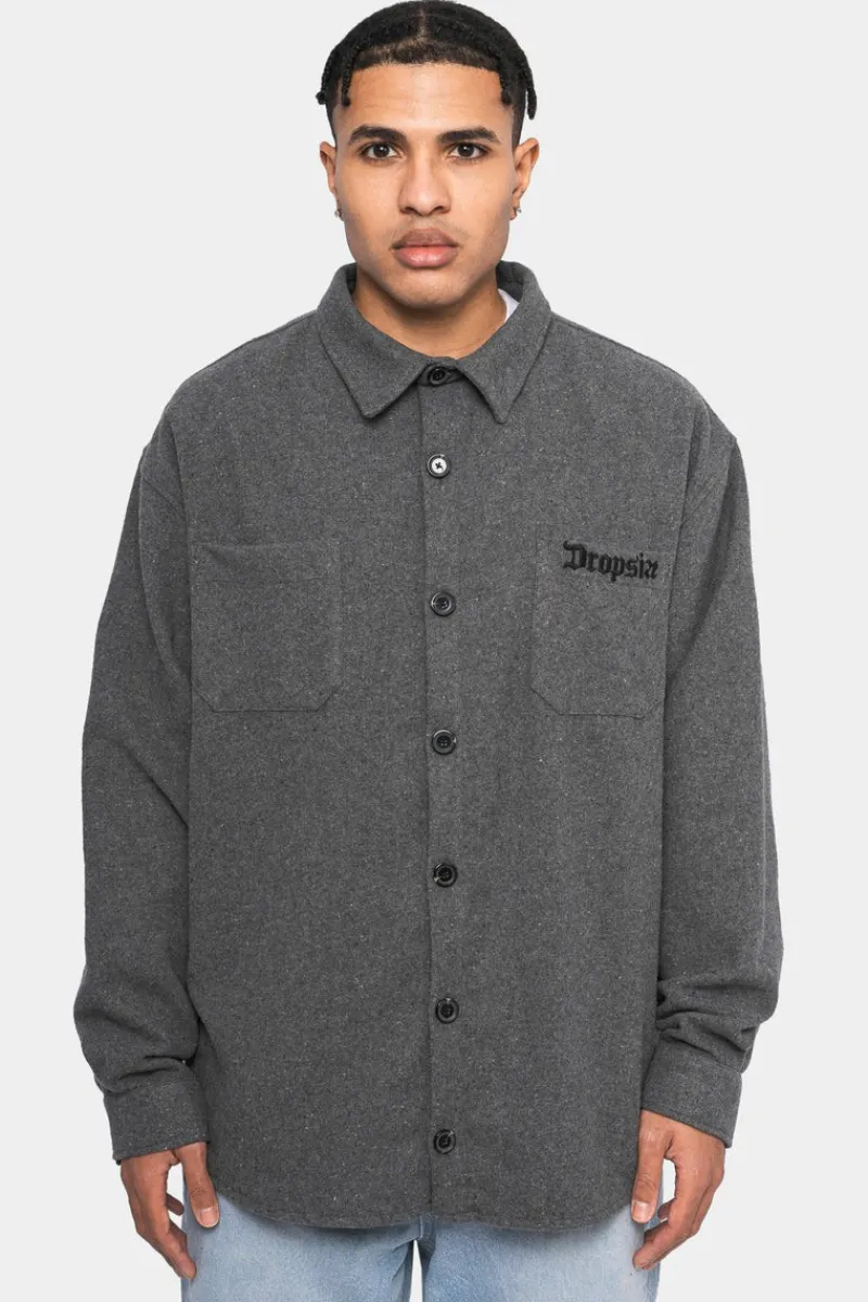 Jacken<Dropsize Heavy Flannel Jacket Grey