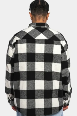 Jacken<Dropsize Heavy Flannel Jacket White Black