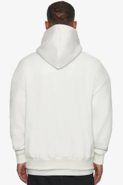 Hoodie<Dropsize Heavy Frontlogo Hoodie Cream / Grey