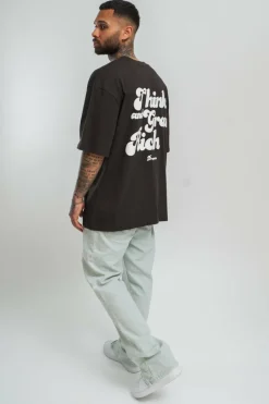 T-Shirt<Dropsize Heavy Grow Rich T-Shirt Washed Black