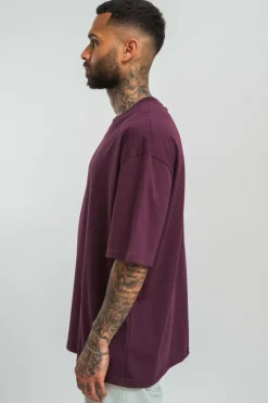 T-Shirt<Dropsize Heavy Hd Front Logo T-Shirt Grape Wine