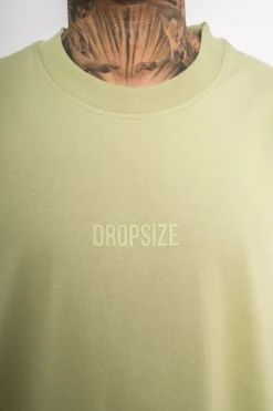 T-Shirt<Dropsize Heavy Hd Front Logo T-Shirt Pistachio