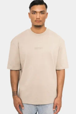 T-Shirt<Dropsize Heavy Hd Front Logo T-Shirt Stone