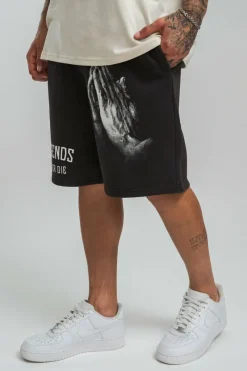 Shorts<Dropsize Heavy Legends Sweat Short Washed Black