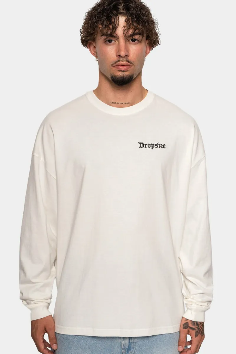 Sweater<Dropsize Heavy Longsleeve Cream White